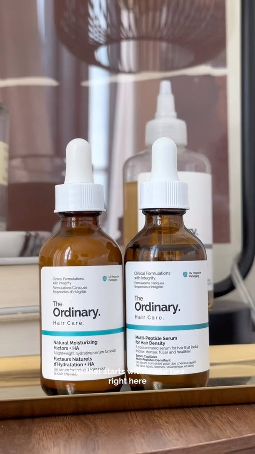 Did you know we have two scalp serums? 👀

For thicker, denser, fuller-looking hair, use Multi-Peptide Serum for Hair Density.
To support scalp hydration and ease discomfort, use Natural Moisturizing Factors + HA for Scalp.

What’s your favourite?