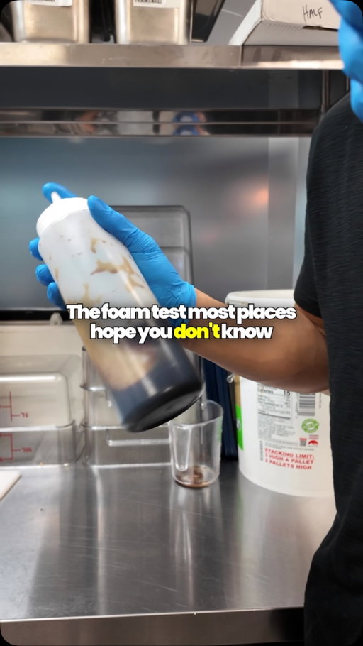 Most places rely on synthetic thickeners to give their drizzle a glossy look, but our kitchen tests quality with a simple shake.

Real fermented bases create persistent, micro-fine foams that hold their structure—a natural sign of rich amino acids and full-bodied depth. When a sauce stays flat, it’s usually diluted liquid masked with heavy salt. Running this test on every batch is how we make sure our signature drizzle clings perfectly to the rice without soaking the bottom.

Would you try this test on your takeout sauce? Drop your thoughts below and save this for later ✅ #bowlsofrice #foamtest #soysauce #checking