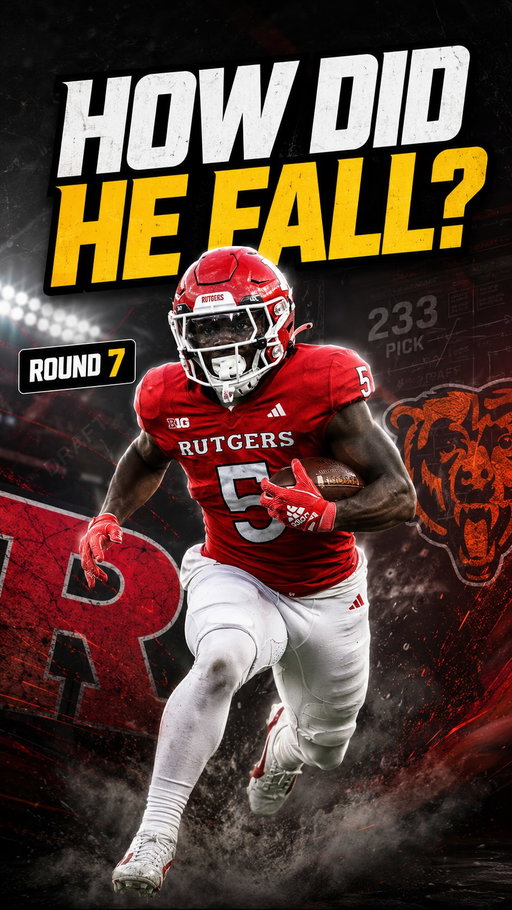 The NFL has spent years telling us running backs aren’t worth taking early… But how did Kyle Monangai make it all the way to the 7th round? 😭

Pick 233, overlooked by basically everyone, and now he’s looking like one of the biggest steals of the draft.

Sometimes teams get so caught up in measurables, positional value and what a player can’t do that they forget to ask the simplest question…

Can the guy actually play football? Monangai absolutely can.

#KyleMonangai #ChicagoBears #NFLDraft #NFL #nflhighlights