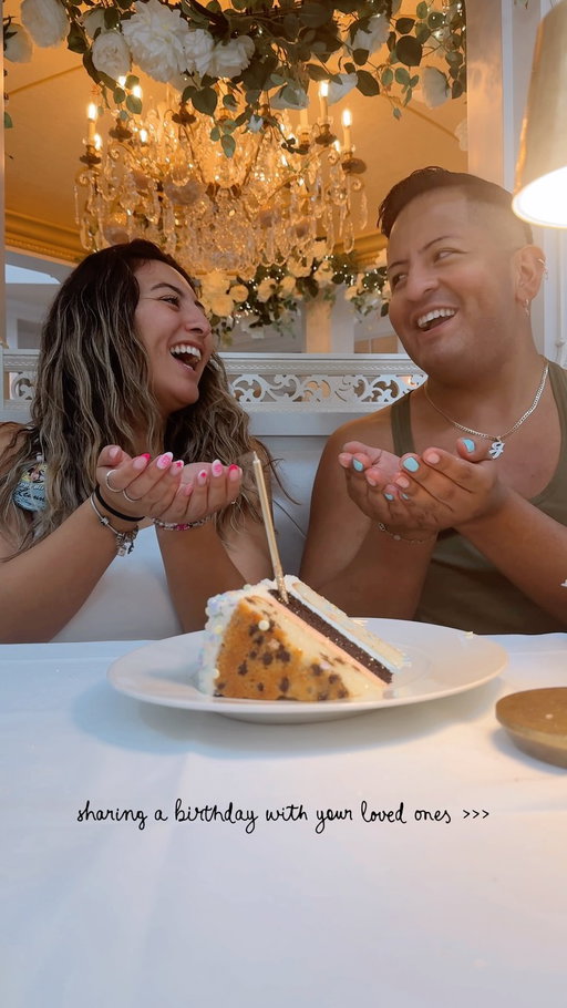 my 25th birthday might have been the best one yet… surrounded by surprises & loved ones ❤️ but my favorite present year after year is getting to celebrate with you 🫶🏼 @luna_t1k 
#birthday #family #girl #disney #celebrate @thecakebakeshop
