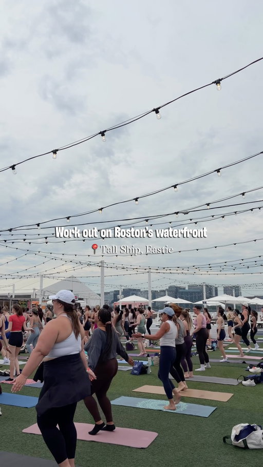 B/SPOKE’s Summer On Deck is one of the more unique workouts in the city: an outdoor fitness series on the East Boston waterfront at the Tall Ship’s floating oyster bar ⚓️ Next up is the Noah Kahan Experience on Sat Aug 15, with giveaways and a full Noah Kahan playlist 🎶💪 Spots are still open 🧘‍♀️ $20 drop-in & no membership required; link to details in bio 🔗

📹: @accordingtorenn