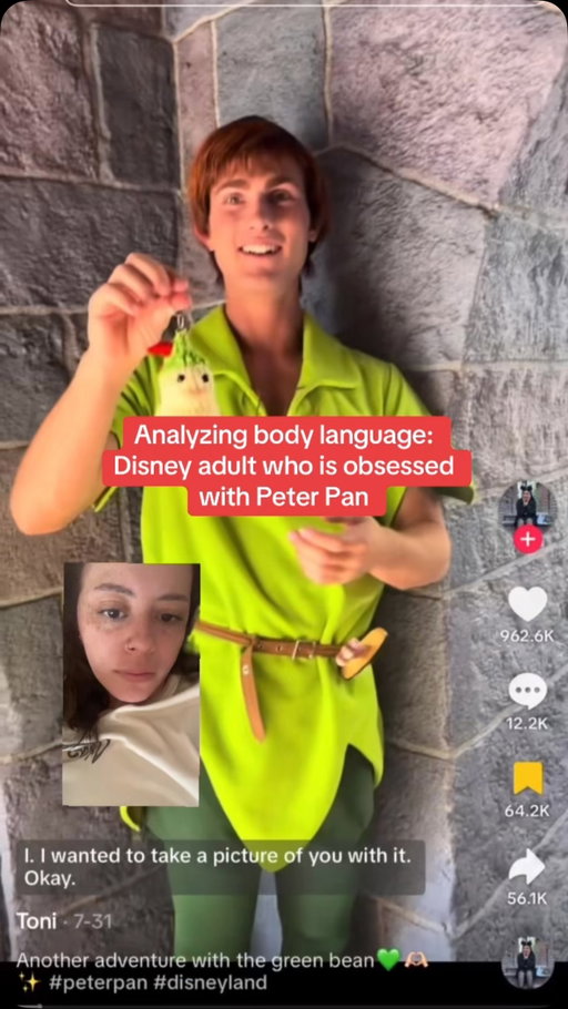 Analyzing the body language of: Disney Adult 

People may target Disney characters for attention or flirtation because performers are paid to interact with guests. For someone seeking validation or emotional stimulation, these interactions may provide a sense of excitement and reinforce repeated visits. However, mistaking a performer’s professional friendliness for personal interest shows a lack of awareness of workplace boundaries. When the attention becomes persistent or unwanted, it can cross the line into harassment.

#thegirlwhoanalyzes #psychology #bodylanguage #selfaware #obsession