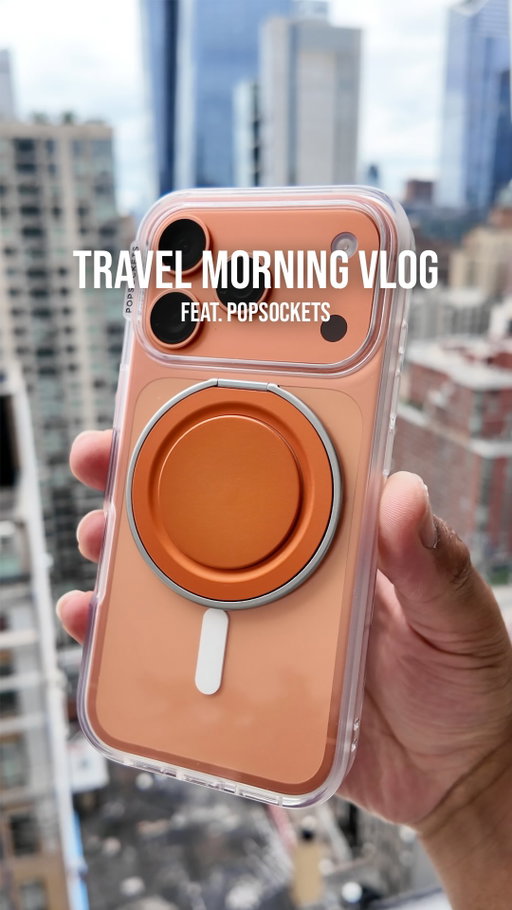 I don’t change my routine when I travel. New York just showed me what’s actually essential.

What’s the one thing you can’t travel without?

@popsockets #popsocketspartner
