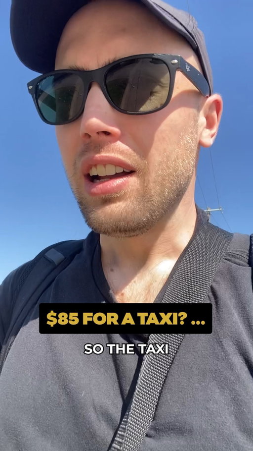 I don’t use taxis often, so maybe I was the problem here.

But when the driver at DFW told me it would be $85 to get to a hotel 31 minutes away, I genuinely had to pause.

Not because I couldn’t understand that airport rides cost more.

But because $85 for half an hour had me suddenly feeling very athletic.

I got there around 10 a.m.
I didn’t have to be anywhere until 8 p.m.
Google Maps said it was an 8-hour walk.

So technically, if we’re doing the math, I had options.

Not necessarily good options.

But options.