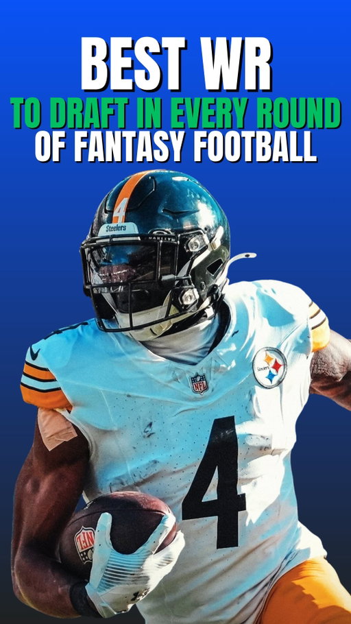 Best WR To Draft In Each Round of Fantasy Football #nfl #fantasyfootball #fantasydraft #widereciever
