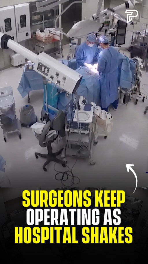 CCTV footage from a hospital in Kumamoto, Japan captured the terrifying moment a 7.1 magnitude earthquake struck mid surgery.

Surgeons can be seen clinging to the operating table and shielding their unconscious patient as the room violently shook and equipment flew across the theatre. Despite the chaos, no one was hurt, and the operation was completed successfully after a brief pause. The hospital resumed normal operations the following week.

(via: @mothershipsg on TikTok)

#reelheadline #pubity #viral