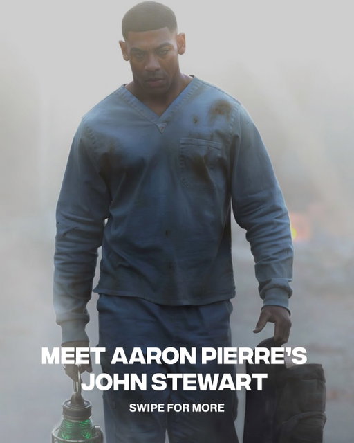Aaron Pierre already looks ICONIC as John Stewart. ❇️

DC fans, your wait is almost over. Aaron Pierre makes his DCU debut in ‘Lanterns’, streaming on HBO Max in ONE WEEK. 
Time to start pretending we know everything about the Green Lantern Corps.

📸: Warner Bros.