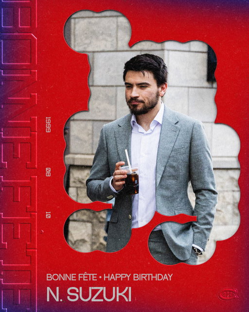 Bonne fête à notre capitaine! 🫡

Happy birthday, Captain!

#GoHabsGo