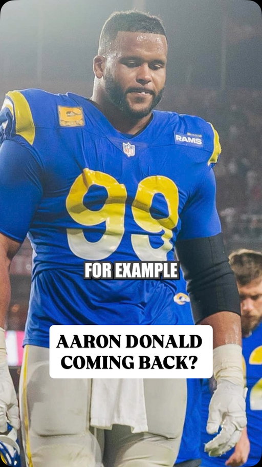 Mike Florio thinks Aaron Donald could be on the Rams as early as Friday