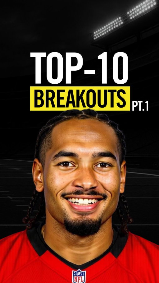 ⬇️ Comment “MVP” for my Top-150

Top-10 Fantasy Breakouts (Part 1)

I’m risking my house on these 10 players to break out in fantasy... but last year we took Tyler Warren and George Pickens in this exact video, so listen up.

Number 10 = Tyler Shough.
After earning the starting job late last season, the Saints rewarded him with a first-round receiver and a $52 million running back...
He’s set up for a Year 2 leap.

Number 9 = Greg Dulcich.
Quietly finished 2nd among all tight ends in yards per route run...
but Miami gutted its offense, and Dulcich has been a primary target all preseason.
He’s ready to capitalize on the opportunity.

Number 8 = Kenneth Walker.
Ranked 12th in yards per touch and 3rd in breakaway runs last year...
but that’s exactly why the Chiefs signed him — they’re building a gap scheme around his elite vision.
The perfect setup for a workhorse season.

Number 7 = Luther Burden.
3rd in the NFL in yards per route run as a rookie...
but what he did down the stretch matters most: 21 catches and 324 yards over his final four games.
With that momentum and a bigger target share, a full-on breakout is coming.

But number 6?
It’s Emeka Egbuka.

#FantasyFootball
#FantasyFootballAdvice
#FantasyFootballDraft
#FantasyFootballTips
#FantasyFootballLeague