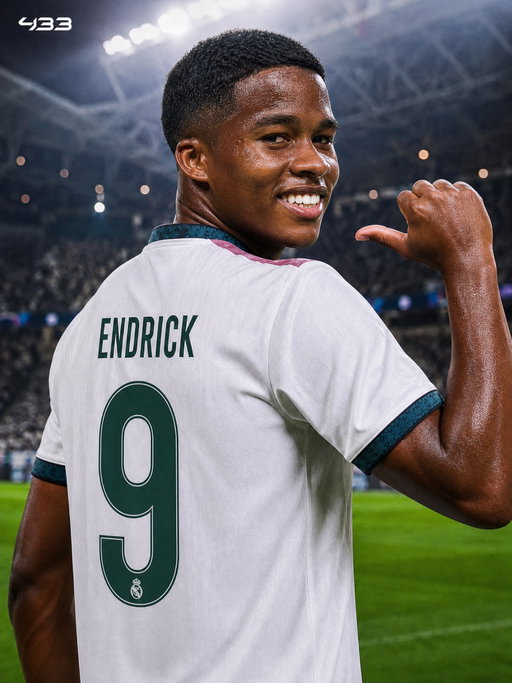 🚨 𝐎𝐅𝐅𝐈𝐂𝐈𝐀𝐋: Endrick gets the 𝐈𝐂𝐎𝐍𝐈𝐂 No. 9 🤩

Real Madrid have released their new squad numbers, with Endrick receiving the iconic number 9, previously worn by so many legends 👀

Cristiano Ronaldo, Kylian Mbappé, Karim Benzema, Ronaldo Nazário, Fernando Morientes, Iván Zamarano, Hugo Sánchez... Endrick 🤝⚪

Real Madrid's squad numbers:

𝗚𝗼𝗮𝗹𝗸𝗲𝗲𝗽𝗲𝗿𝘀:
1️⃣ Thibaut Courtois
1️⃣3️⃣ Andriy Lunin

𝗗𝗲𝗳𝗲𝗻𝗱𝗲𝗿𝘀:
2️⃣ Raúl Asencio
3️⃣ Éder Militão
4️⃣ Dean Huijsen
1️⃣2️⃣ Trent Alexander-Arnold
1️⃣6️⃣ Ibrahima Konaté
1️⃣7️⃣ Marc Cucurella
1️⃣8️⃣ Álvaro Carreras
2️⃣2️⃣ Antonio Rüdiger
2️⃣3️⃣ Ferland Mendy
2️⃣4️⃣ Denzel Dumfries

𝗠𝗶𝗱𝗳𝗶𝗲𝗹𝗱𝗲𝗿𝘀:
5️⃣ Jude Bellingham
6️⃣ Eduardo Camavinga
8️⃣ Federico Valverde
1️⃣4️⃣ Aurélien Tchouaméni
1️⃣5️⃣ Arda Güler
2️⃣0️⃣ Bernardo Silva
2️⃣7️⃣ Thiago Pitarch

𝗙𝗼𝗿𝘄𝗮𝗿𝗱𝘀:
7️⃣ Vinícius Jr.
9️⃣ Endrick
🔟 Kylian Mbappé
1️⃣1️⃣ Rodrygo
1️⃣9️⃣ Carlos Espí
2️⃣1️⃣ Brahim Díaz 
2️⃣5️⃣ Yan Diomande