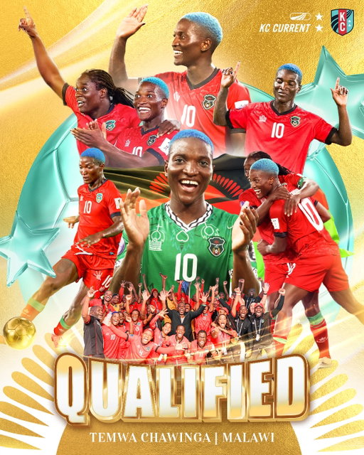 FROM 153RD IN WORLD RANKINGS...TO THE WORLD CUP 🇲🇼💫
 
@temwa556 & Malawi will shine on the global stage next year 🥹
 
(via @malawi_fa, @cafwomenfootball, @fifawomensworldcup, @mikemubanga)
