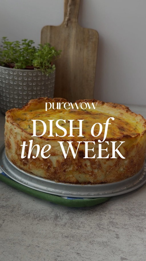 This mashed potato-crust quiche is rich, surprisingly easy to put together, and guaranteed to disappear off the serving platter in about five minutes. 🍳

Ingredients:
- 6 russet potatoes cut in half
- 2 tbsp olive oil
- Salt, to taste
- 1 cup cottage cheese
- 6 large eggs
- ½ cup milk
- 1 cup shredded cheddar cheese
- 1 cup fresh spinach, chopped
- ½ cup diced bell pepper
- ½ tsp garlic salt
- ½ tsp black pepper

Instructions:
1. Preheat the oven to 425°F.
2. Boil the potatoes until fork-tender, about 15–20 minutes. Drain and let cool before removing the skin. Mash with the olive oil and salt until smooth.
3. Press the mashed potatoes firmly into the bottom and slightly up the sides of a greased springform (cheesecake) pan to form an even crust.
4. Bake the potato crust for 20 minutes, or until lightly golden and set.
5. Meanwhile, blend the cottage cheese, eggs, and milk until smooth.
6. Stir in the shredded cheddar cheese, spinach, bell pepper, garlic salt, and black pepper.
7. Pour the filling over the baked potato crust and spread evenly.
8. Bake for 45 minutes, or until the center is set and the top is lightly golden.
9. Let cool for 10–15 minutes, then carefully remove the outer ring of the springform pan.
10. Slice, serve warm, and enjoy!

#DishOfTheWeek