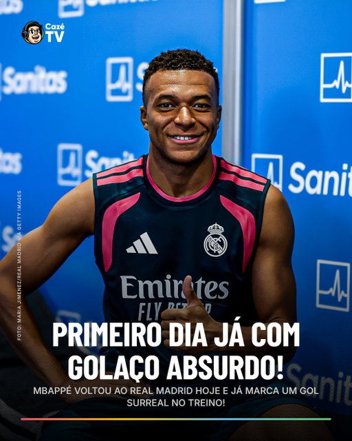 O MBAPPÉ UMA L-O-U-C-U-R-A 🤯 O CARA VOLTOU HOJE AOS TREINOS DO REAL MADRID E JÁ CHEGA DESSA FORMA AÍ... CALMA 😌, HOMEM! QUE QUE ISSO! 🥵

🎥 | @k.mbappe/IG

#futinter #cztv16 #CoberturaCazéTV #RealMadrid #LaLiga