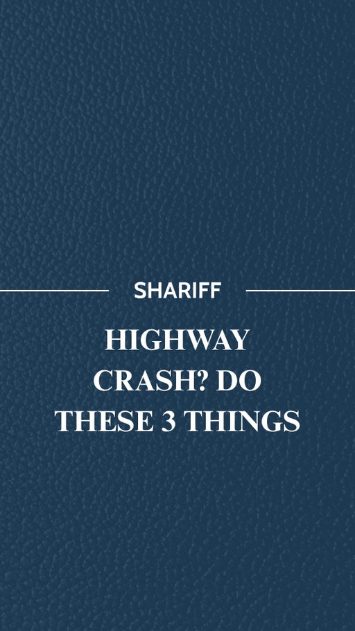 First, call 911 immediately, even for accidents that seem minor. Highway crashes often involve higher speeds, meaning injuries can be more serious than they initially appear, and an official report becomes critical documentation later.

Second, move to safety if possible, but document everything before leaving the scene. Photos of vehicle positioning, skid marks, damage, and surrounding traffic conditions are much harder to prove after the fact, especially on a highway where evidence disappears fast once traffic clears.

Third, get a medical evaluation right away, even without visible injuries. High speed impacts can cause whiplash, internal injuries, or trauma that doesn’t show symptoms for hours or days, and insurance companies often use delayed treatment as a reason to dispute a claim.

Highway accidents move fast, and so do the decisions that follow. Knowing what to do in those first moments can protect both health and any case that comes afterward.

Follow Shariff Law for what to do after a highway accident.

#injurylawyers #lawyers #texasinjurylawyers #houstonlawyers