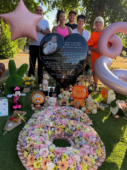 We celebrate you, we honour you, and we carry you with us in every way we possibly can. We are your family, forever and always, and we will love you for eternity, Azaylia. 🧡🦁 I hope you loved watching down on us today celebrating you and you love your pretty garden showered in love for you 🧡

From the bottom of my heart, thank you to every single person who sent flowers, gifts, messages and love today. The way you continue to remember and honour our beautiful girl means more to me than words could ever express.

You are all truly beautiful, and I will forever be grateful. Her name lives on because so many of you continue to say it. 🧡✨