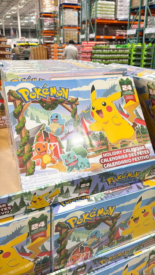 New 2026 advent calendar for Pokémon fans at Costco! 

Comes with 24 - 2 inch figures and the box becomes a fun Christmas backdrop too

Item number: 1929673
You can check online if these are in stock at your local Costco

P.S. if it’s not showing online you can call and ask membership and give the item number

#pokemon #adventcalendar #costcofinds #costco #pokemoncommunity