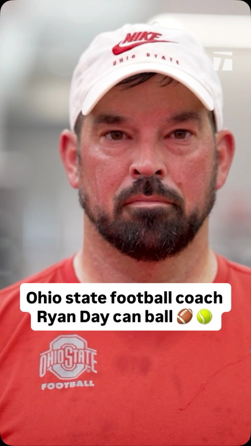 He came back to tennis for fun. 

Now, Ohio State head coach Ryan Day is on court regularly—and taking it seriously.