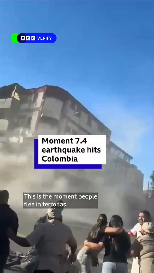 Dozens of people are dead after a powerful earthquake hit western Colombia, according to local officials.
 
Shaking was felt across the country, as well as in neighbouring Venezuela, Ecuador and Panama.
 
Tap the link in @BBCNews’s bio to learn more.
 
#Colombia #BBCNews