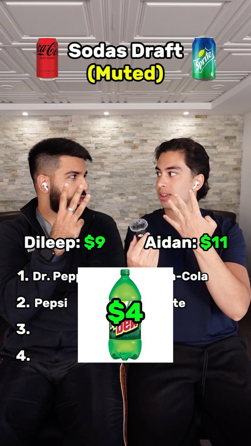 Muted Sodas Draft 🥤🤣 Let us know who won below ⬇️ #draft #muted #sodas #games #crossoverbros