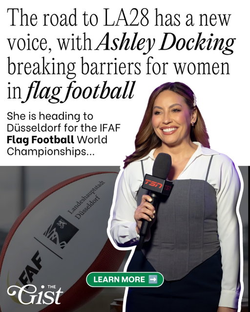 Ashley Docking is breaking barriers on the road to LA28. 🏈⁣
⁣
Canadian broadcaster Docking is heading to Düsseldorf as the lead analyst for the IFAF Flag Football World Championships, and she’ll be the only woman on the broadcast team calling every men’s and women’s medal game. 💪⁣
⁣
The tournament marks the first-ever Olympic qualifying event for flag football, making this a major moment for the sport and for women in sports broadcasting. 👏⁣
⁣
#flagfootball #la28 #womeninsports #menssports #womenssports