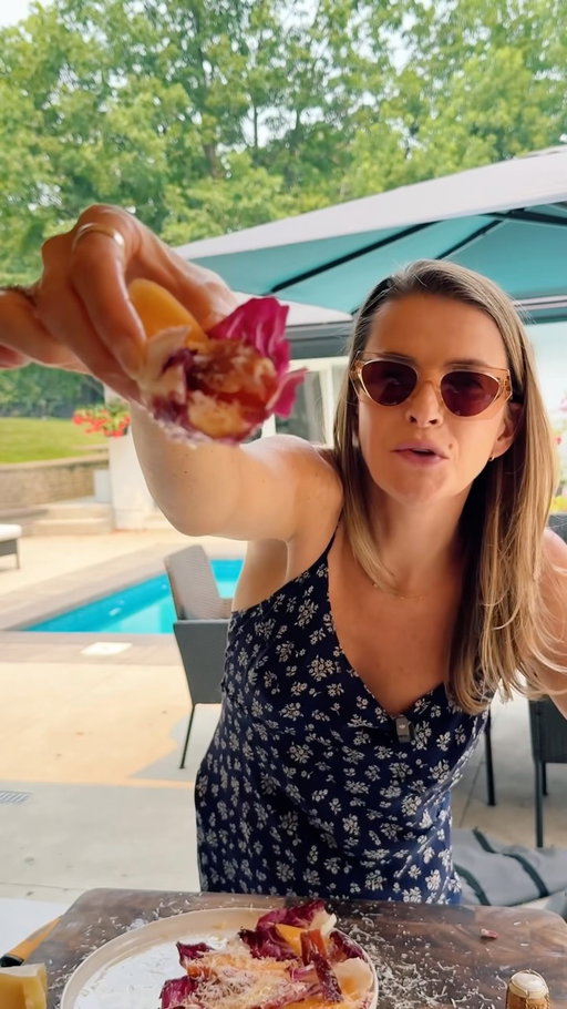 Cantaloupe and Iberico because it’s time for a 5 o’clock date!

Serves: 2
Prep time: 8 minutes
Special tools: microplane

Ingredients:
1/4 cantaloupe
1 small head radicchio, torn into cups
1 90-gram package Spanish Iberico ham
1/2 lemon juice
2 tablespoons EVOO @terradelyssa 
1 chunk Manchego

Method:
1. Seed and slice cantaloupe. Toss into a large bowl. Season with lemon juice and olive oil.
2. Place the radicchio cups on a large plate and fill with cantaloupe and Iberico. 
3. Cover with Manchego and drizzle with melon juice.
4. Best served with a chilled Cava.
.
.
.
#DateNight #DateIdeas #Recipe #Snack #SnackIdeas