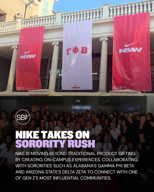 Nike is rethinking how it markets to Gen Z.

Instead of simply gifting apparel, the brand brought a custom embroidery truck to Alabama’s Gamma Phi Beta and also collaborated with Arizona State’s Delta Zeta, giving members the opportunity to embrace their own Nike style.

It’s a smart shift from product placement to creating memorable brand experiences. Students get something unique, social media fills with user-generated content, and Nike builds stronger relationships with a key audience.

👇 What brand should be next to activate on college campuses?

#Nike #SportsMarketing #BrandStrategy #CollegeMarketing #GenZMarketing