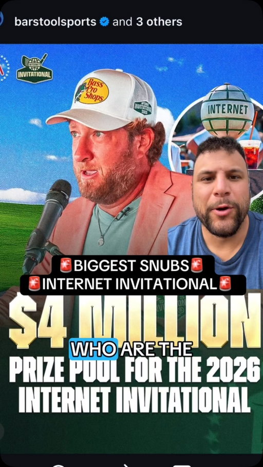 Biggest snubs second Internet invitational 

Follow for more 

#reels #golf #explore #youtube #barstool