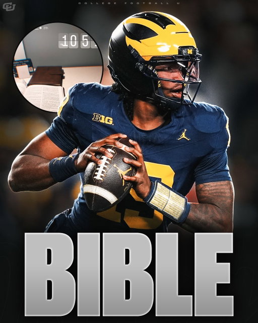 AWESOME: Bryce Underwood is getting his mind right before the season 🙏

Bryce Underwood enters Year 2 with massive expectations surrounding him heading into the 2026 college football season.

Over the past few weeks, Underwood has been intentional about sharing moments of himself reading the Bible, putting just as much focus on his spiritual growth as he does preparing on the field.

With all eyes on Underwood this season under Kyle Whittingham, the college football world is eager to see how the young quarterback takes the next step after his freshman campaign.

Getting mind and spirit right. Love to see it 🔥

How will The Wolverines do this season? ⬇️ (via Bryce Underwood IG)