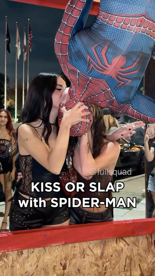 What did bro mean at the end?? 😭

#fyp #spiderman #fullsquad #spidermanbrandnewday #kissorslap