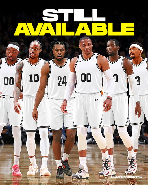 The free agent pool is getting thin.

But there's still a lot of high-quality UNRESTRICTED free agents that can make an immediate impact on a contender.

Need scoring?

There's Cam Thomas and DeMar DeRozan.

Playmaking and athleticism?

There's Russell Westbrook and Jonathan Kuminga.

Defense?

There's Ben Simmons and Bruce Brown

3-point shooting?

There's Bradley Beal and Kevin Love.

While James Harden has yet to officially sign an extension with the Cavs, there's been zero headlines about him considering playing elsewhere which is why he didn't make this list.

The fact that these guys are still looking for a team just tells you how much talent is already in the NBA.