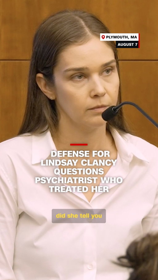The jury heard testimony from Dr. Jennifer Tufts, Lindsay Clancy’s primary psychiatrist whose last visit with Clancy was the day before the Massachusetts mother killed her three small children. Clancy’s defense – who aggressively cross-examined Tufts on Monday – has admitted to the killings but said she was suffering from postpartum psychosis and was not “criminally responsible.”

Get the latest details at the link in bio.