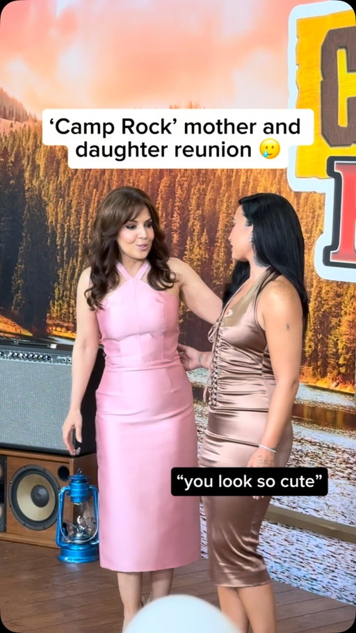 Like Connie, like Mitchie. 🥹

Maria Canals-Barrera and Demi Lovato had the cutest reunion on the Camp Rock 3 red carpet. 

#demilovato #disney #camprock #camprock3