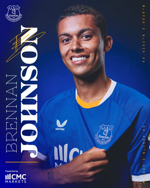 We have completed the signing of Wales international attacker Brennan Johnson from Crystal Palace in a deal that sees Dwight McNeil move to Selhurst Park. 🔵