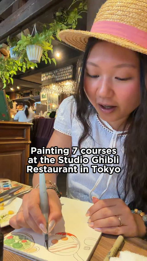 I nearly left with the hat HAHAHA 😅i’ve never felt so whimsy, my Therapist will be proud ✨

📍 Corn Barley- Tokyo, Japan 

#tokyo #livepainting #ghibli #foodillustration #travel