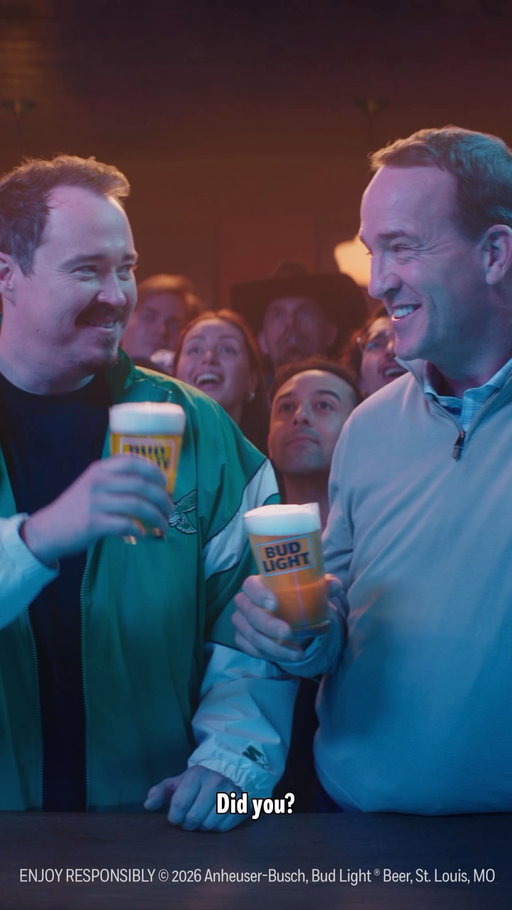 @shanemgillis faces @peytonmanning in a battle for the bartender’s attention