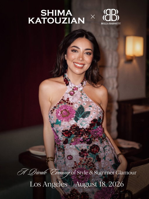 SHIMA KATOUZIAN × BELLA BARNETT

Los Angeles | August 18, 2026
Celebrating our collaborative collection amid summer nights.

#bellabarnett #BBgals #MyBBMoment #datenightoutfit #birthdaydress
