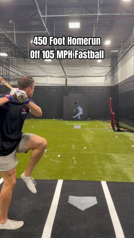 450 Foot Homerun off a 105 MPH Fastball