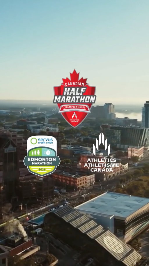 🇨🇦 The 2026 Canadian Half Marathon Championships return to Edmonton this Sunday, August 16! 

Canada's top road runners will compete in Alberta's capital city, with the race starting and finishing at the Edmonton Convention Centre. 
Race Start Time: 7:45 AM MDT 
Live Stream Start Time: 7:30 AM MDT 
Watch in Person: Bleacher seating will be available at the start/finish line. 
• A large video screen will broadcast race action from around the course at the start/finish line. 
• Canadian broadcaster Mark Connolly and announcer Steve Fleck will be providing live commentary. 

Live Stream: Can't make it in person? Watch live via the event live stream. 

Visit www.edmontonmarathon.ca for details! 

#CanadianHalfMarathonChampionships #ServusEdmontonMarathon #AthleticsCanada