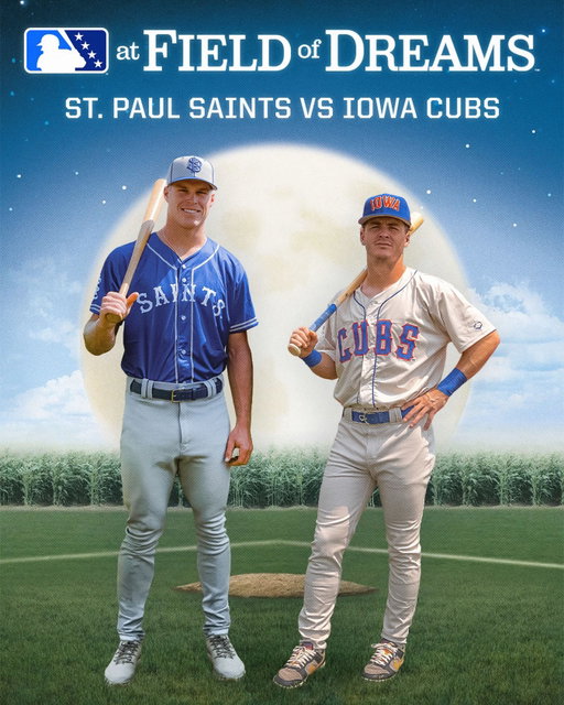 Today’s the day! Cubs and Saints in Dyersville, Iowa 🌽⚾️❤️