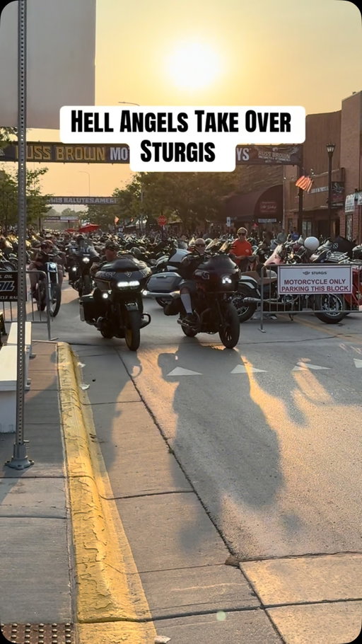 The Hells Angels Take Over Sturgis Main Street