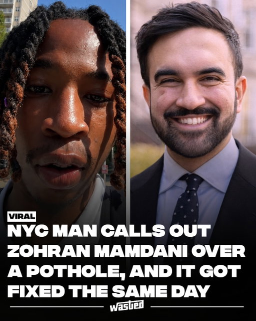 A New Yorker filmed two craters in the road on his way to work, tagged Mayor Zohran Mamdani in the caption, and posted the clip to TikTok. He shot a second video after his shift. Both holes were filled.

The original was not a formal 311 report. He panned across the asphalt asking why there was a hole that big in the road, addressing the mayor directly and casually. The follow-up, filmed on the repaired stretch, amounted to a line about not knowing Mamdani was like that. The two clips and their reposts have drawn well over a million views.

Whether the video prompted the crew is unconfirmed. The mayor’s office did not verify it, and commenters pointed out that potholes get reported and filled through ordinary channels constantly without anyone filming the process.

The underlying campaign is documented. The administration reported more than 50,000 potholes filled between January and March, and 100,000 across its first 100 days, including 8,000 on a single Saturday. The Department of Transportation has been posting its own repair footage from Queens. Mamdani calls the approach pothole politics, pitching it as a 2026 answer to sewer socialism. An independent review of 311 data found complaints still outpacing closed work orders.

New Yorkers have since started tagging him about playground hazards and broken water fountains.

Sources: Gothamist, IBTimes UK, The Mirror US

Media: @sp3der_ @swiperdrin