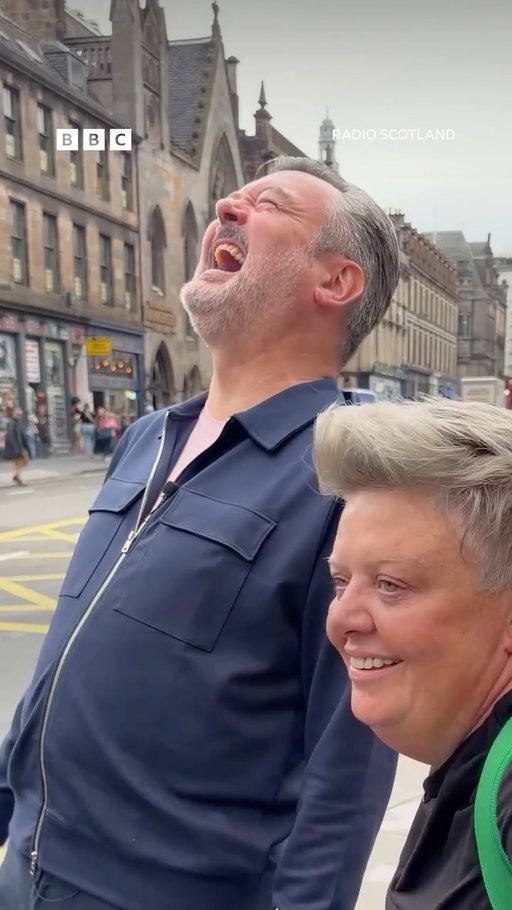 “Why am I on a night oot fae Star Wars?”⁣
⁣
Susie McCabe remembers her early Fringe experiences as she takes Grant Stott on a personal tour of Edinburgh.⁣
⁣
Listen to more from #RadioScotlandAfternoons on BBC Sounds.⁣
⁣
#SusieMcCabe #RSVis #EdinburghFestivals