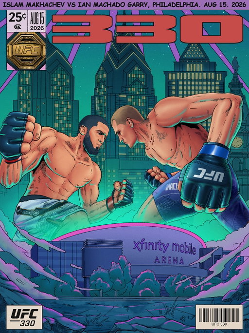 ISSUE #UFC330: THE SHOWDOWN 💥

Our artist series poster has arrived from 🎨: @ninveli

[ LIVE AUG 15 at 9pmET on @ParamountPlus ]