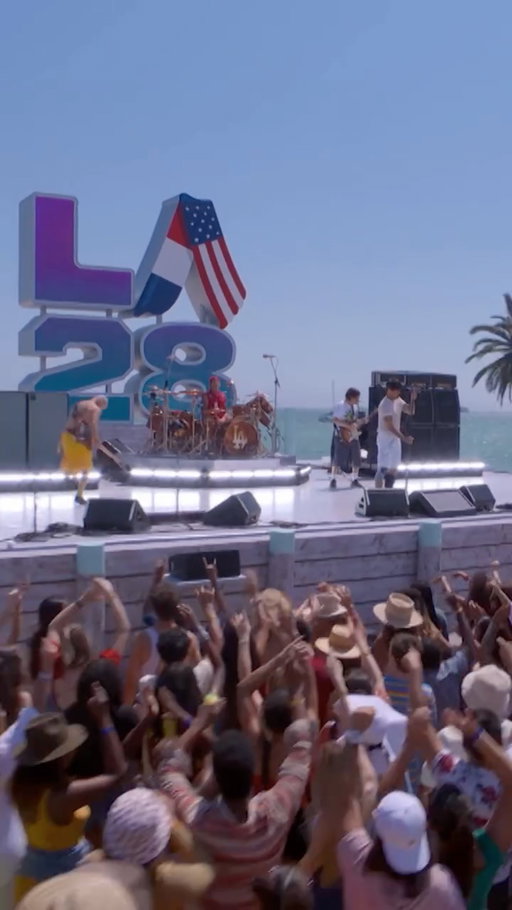 We CAN’T STOP thinking about this @chilipeppers performance at the LA28 Olympic Handover Celebration. 😫🤘 #LA28