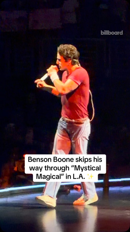 Moonbeam ice cream, but make it LIVE 💖 @bensonboone performs “Mystical Magical” during his show at the Crypto.com Arena in Los Angeles.