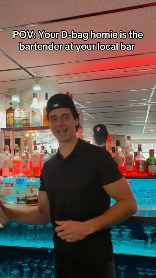 Tag a bro you know like this 🤣🤣 #bartender #funny #dbag