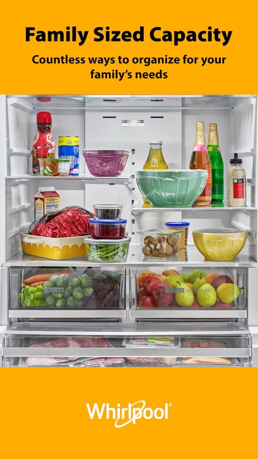Elevate your kitchen aesthetic without sacrificing storage. From weekly meal prep to a perfectly curated shelf display, the new Whirlpool® True Counter Depth Refrigerator makes organization look effortless.

#Whirlpool #FridgeOrganization #KitchenGoals