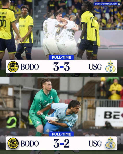 2025-26 Champions League darlings Bodø/Glimt win a WILD one 6-5 on aggregate against Union Saint Gilloise to advance to the final round of 2026-27 #UCL qualification 🇳🇴

Next up: Eredivisie surprises NEC Nijmegen to go to the league phase 👀