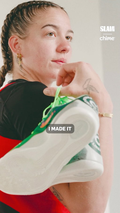Every pair of sneakers tells a story. Mache turned Emily Engstler’s journey into a one-of-one pair inspired by the feeling of finally making it, after spending her whole career chasing what came next.
